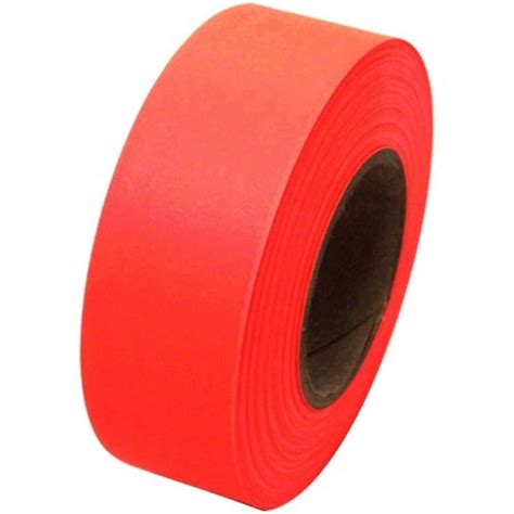 fluorescent flagging tape.